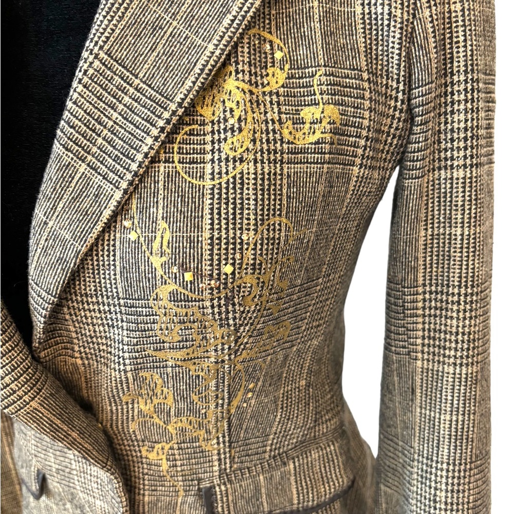 Dismero Metallic Plaid Jacket - Picture 7 of 10